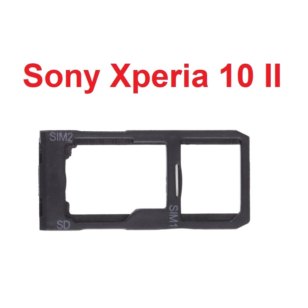 Khay Đựng Sim Thẻ Nhớ Sony Xperia 10 II SIM Card Tray + SIM Card Tray  Micro SD Card Tray