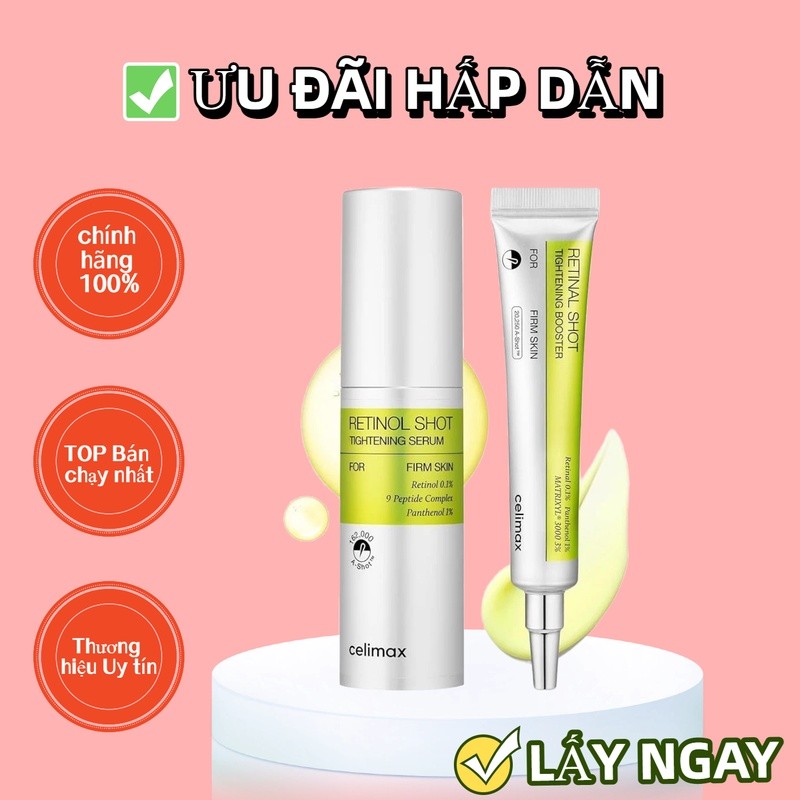 Serum Retinol Celimax Retinol Shot Tightening Booster 15ml/30ml