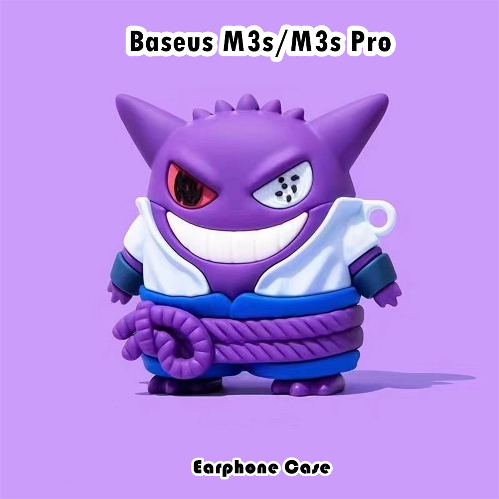 [Giao hàng nhanh] Dành cho vỏ Baseus M3s / M3s Pro Vỏ tai nghe silicon mềm Vỏ hoạt hình dễ thương