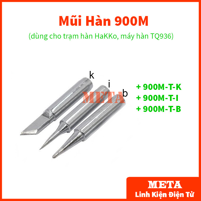 Mũi Hàn 900M Dùng Cho Dòng Trạm Hàn HaKKo, TQ936 936, 936A, 937 - Mũi Loại Xịn
