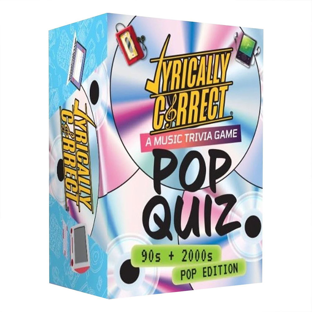 Lyrically Correct Pop Quiz Music Trivia Card Game 90s & 2000s Pop Song Lyrics Quiz Multiplayer Party
