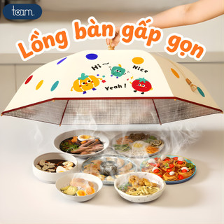 Lồng Bàn Gấp Gọn Hoạt Hình Dễ Thương TOAM, Lồng Đậy Thức Ăn Chống Côn Trùng, Dễ Gấp Mở, Tiện Dụng Cho Gia Đình