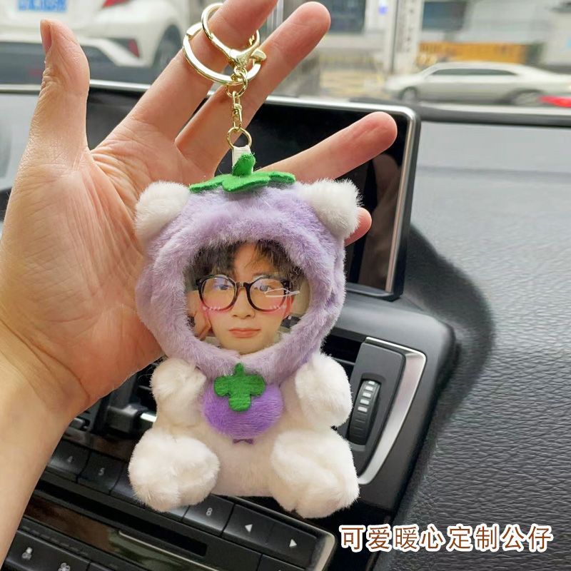 Cặp Đôi Người Bạn Thân Nhất Đầu Búp Bê Búp Bê Mặt Dây Chuyền Quà Tặng Túi Dễ Thương Mặt Dây Chuyền C