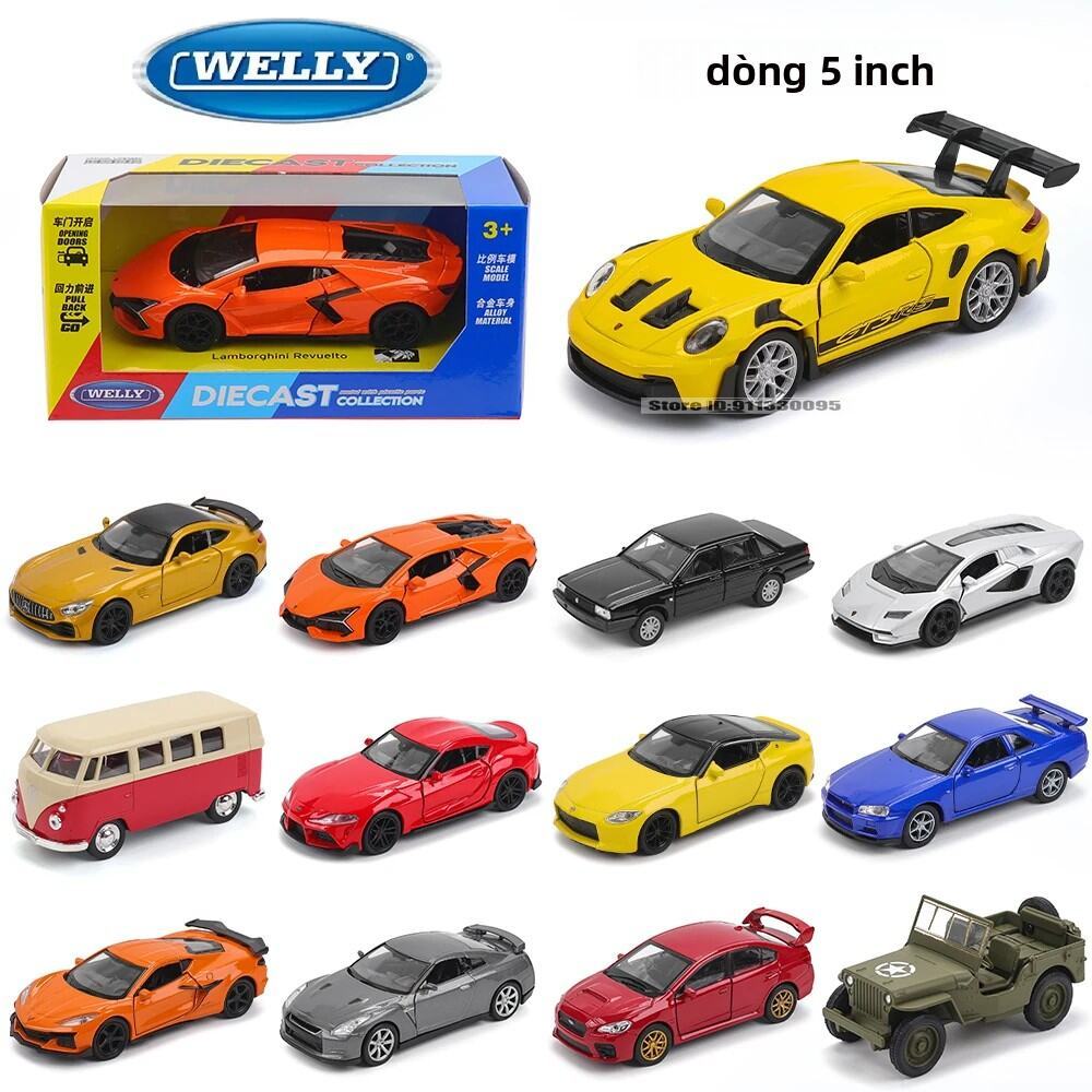 Mẫu xe hợp kim đúc khuôn WELLY 5 Inch Porsche 911 GT3 RS Mercedes-AMG Nissan Chevrolet Volkswagen - 