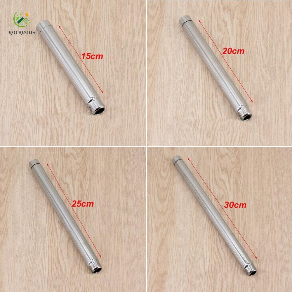 ⭐GROUS⭐Extension Pipe 10' Home 10' Polished Chrome 12' 6' Shower Head Attachment