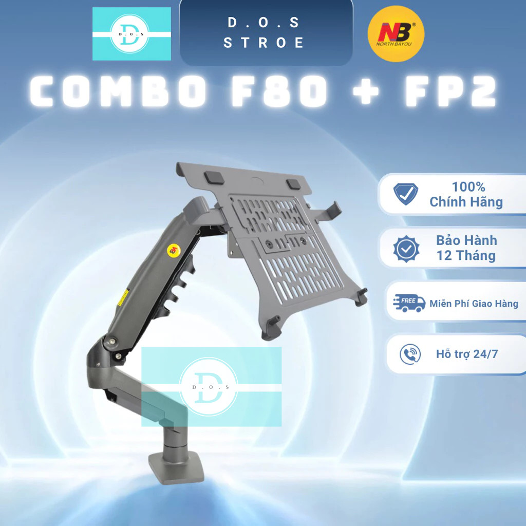 [HOT] [COMBO] [NB F80 + FP2] [North Bayou] GIÁ TREO MÀN HÌNH + KẸP MÀN HÌNH LAPTOP Monitor ARM |
