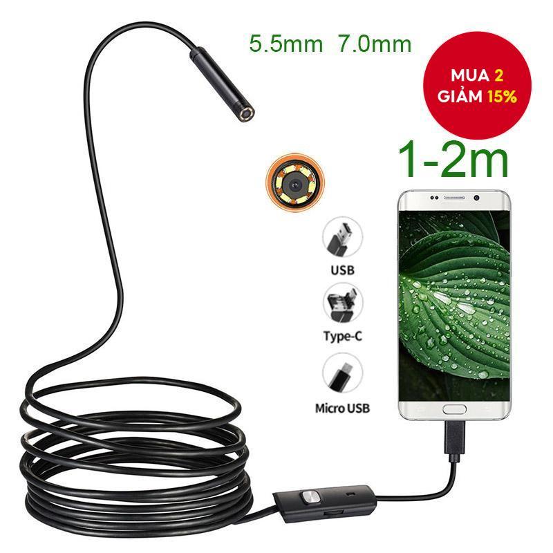 Camera Mini Linh Hoạt Rắn Động Cơ Camera Nội Soi Xe 3 Trong 1 IP67 Chống Nước USB Len Dụng Cụ Kiểm Tra