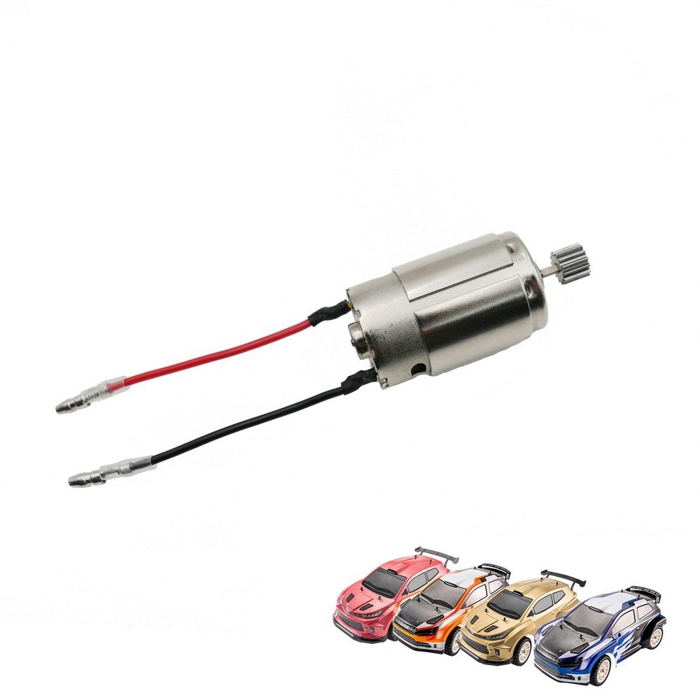 390 Brush Motor RC Car Motor Độ ồn thấp Nam châm mạnh Đồng 14T bánh răng kim loại cho ô tô điều khiể