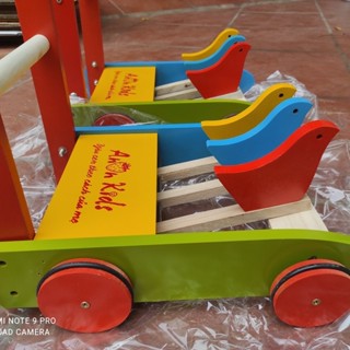  . XE GÀ TẬP ĐI - XE TẬP ĐI GỖ HÌNH CON GÀ CHO BÉ- XE ĐẨY THÔNG MINH GIÁ RẺ 