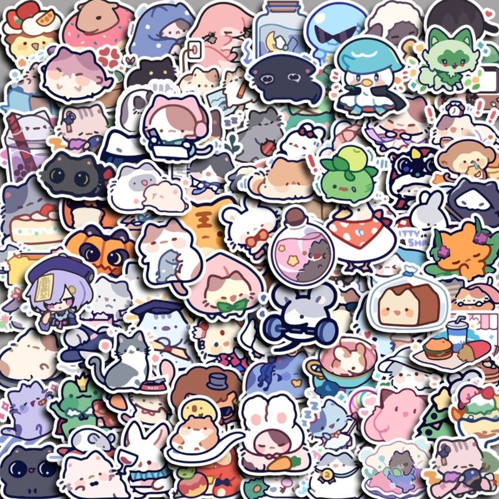 Bộ 100/200 sticker animals cute – Sticker trang trí thủ công, scrapbooking, sổ tay, vali