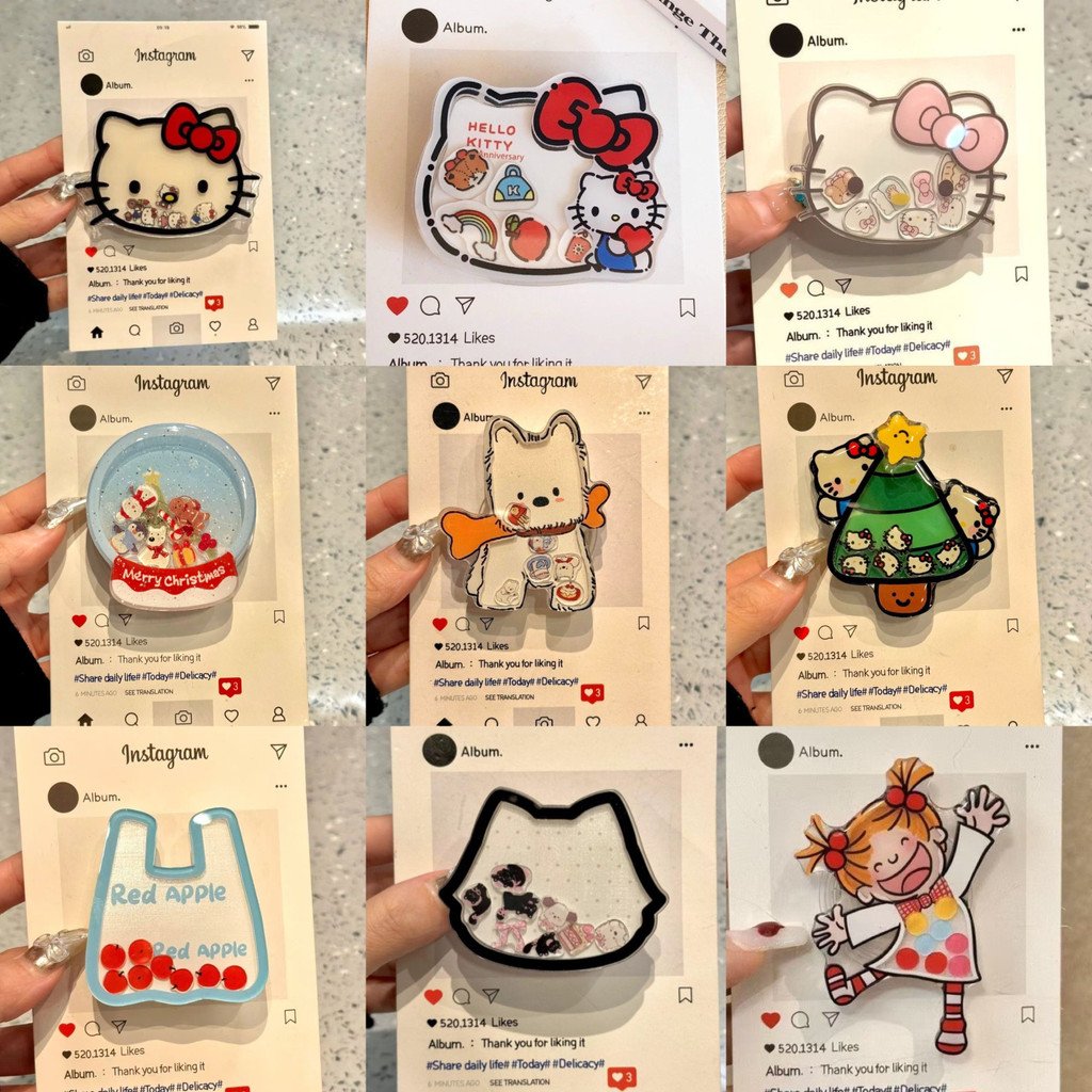 Hot Sanrio Desktop Lazy Bracket Dễ thương Hello Kitty Cây thông Noel vui nhộn Giá đỡ điện thoại di đ