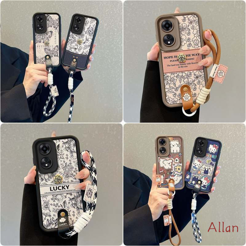 Dành cho ốp lưng oppo a2x 5G  /a1x 5G Ốp lưng TPU dây buộc chống sốc Vỏ điện thoại BBND