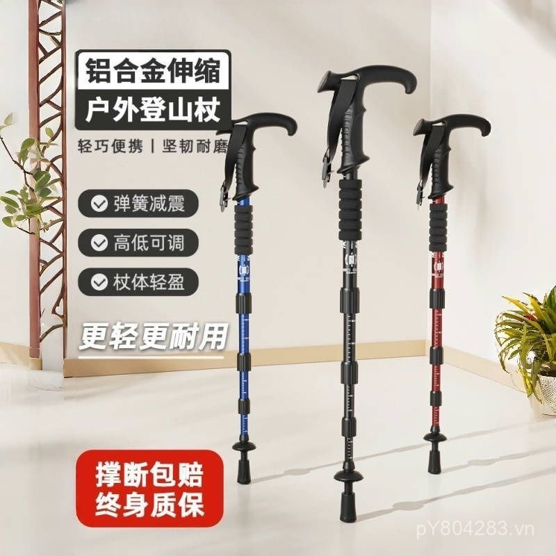 Đồng Hồ Ngoại Trời - Thanh Nặng Leo núi có Thể Gập lại cho Nam và Nữ, Chống Trơn Trượt, Phù hợp cho 