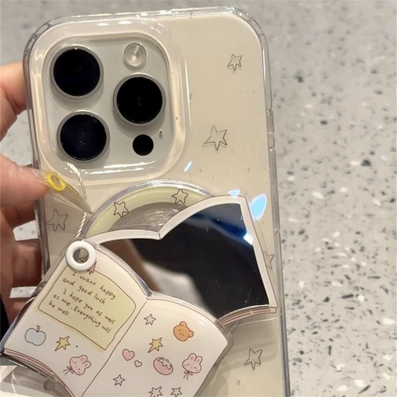 Mirror Star Book cho Giá đỡ túi khí điện thoại từ tính Magsafe, loại keo gấp bằng kính thiên văn
