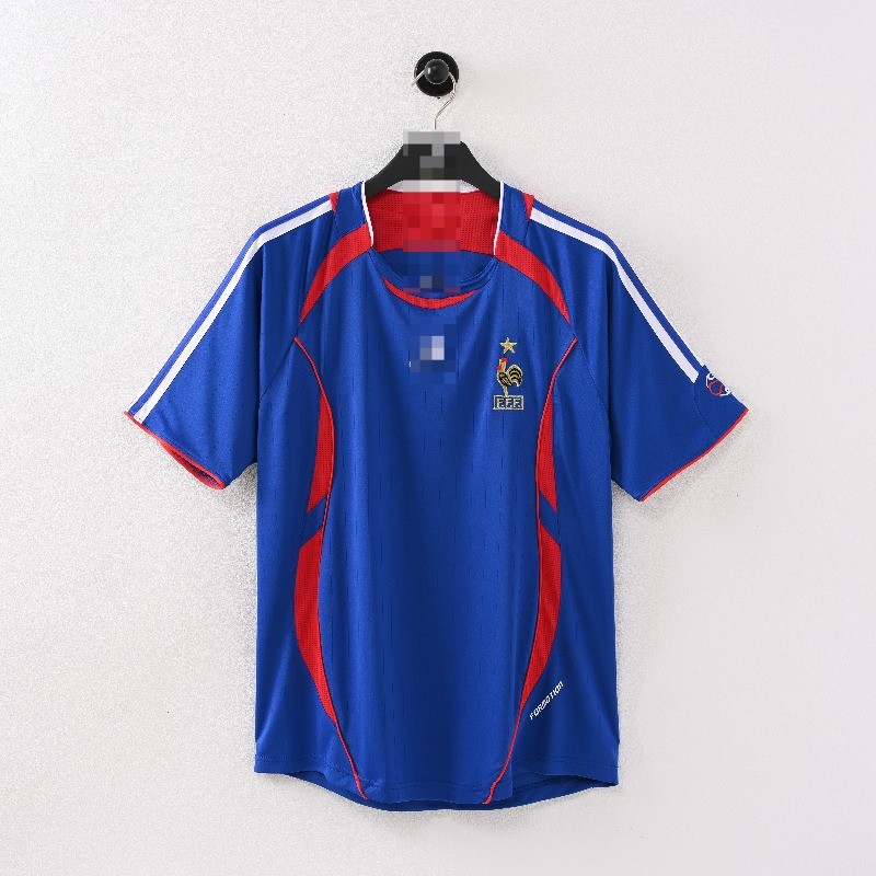 Áo đấu ngắn tay bóng đá sân khách kiểu Pháp năm 2006