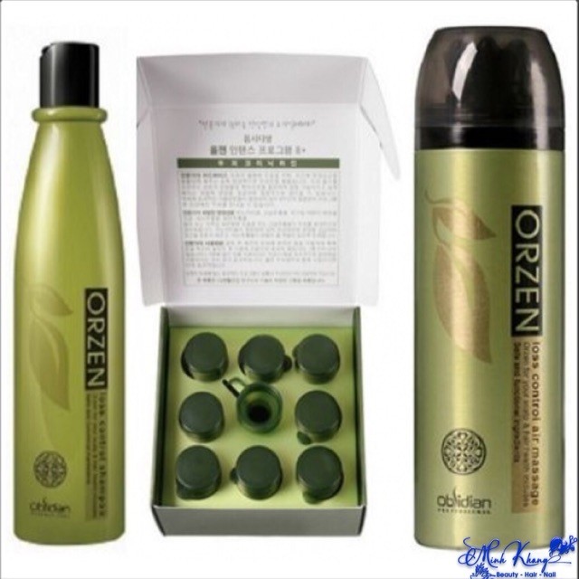 Bộ sản phẩm kích thích mọc tóc Orzen Loss Control Obsidian [ MK ]