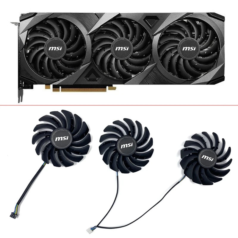 MỚI Làm Mát GPU FAN RTX3060 3070 3080 3090 card Đồ Họa Quạt Thay Thế Cho MSI Geforce RTX 3060 Ti 307