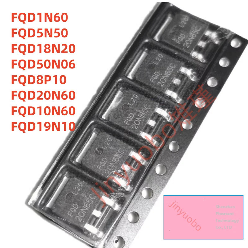 5 CHIẾC FQD1N60 FQD5N50 FQD18N20 FQD50N06 FQD8P10 FQD20N60 FQD10N60 FQD19N10 TO-252 Chip ic