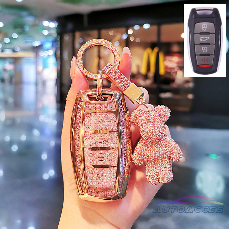 TPU Chìa Khóa Xe Ô Tô Dành Cho HAVAL H6, HAVAL Jolion, HAVAL H6 PHEV 4 Nút Bảo Vệ Giá Đỡ Vỏ Móc Khóa