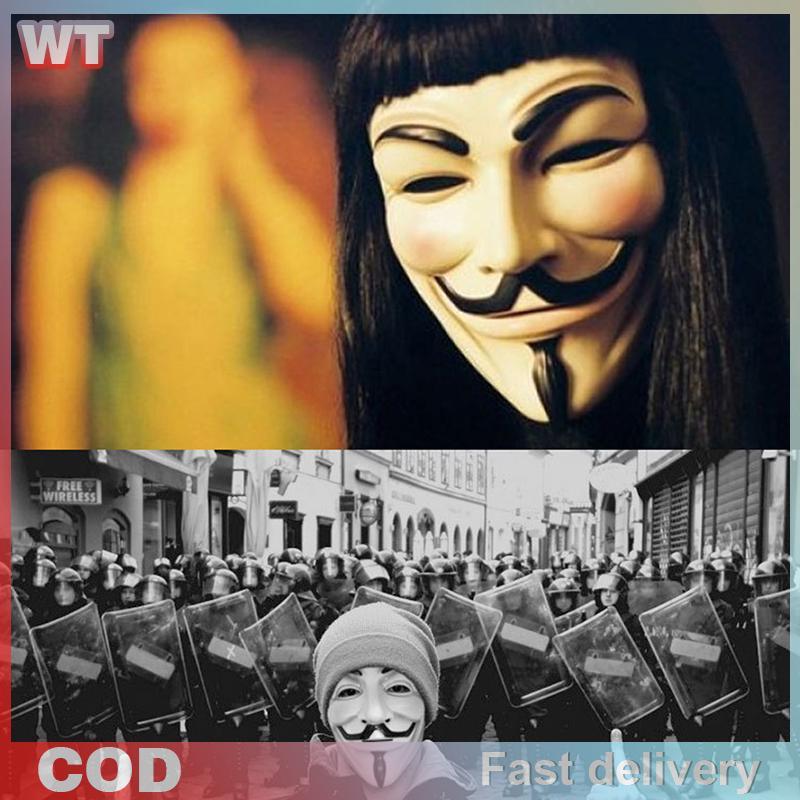 [WT] Mặt nạ Hacker Vendetta Guy Fawkes Người lớn Halloween Fancy Party