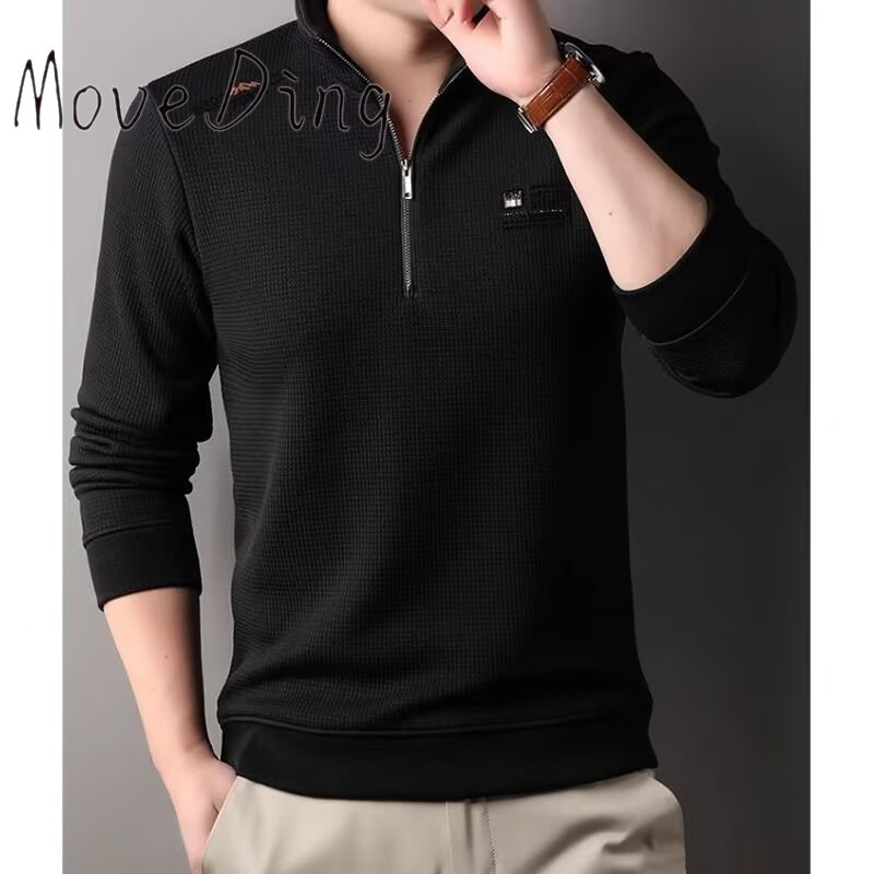 Áo Hoodie Nam MoveDing Màu Trơn Zipper Ngắn
