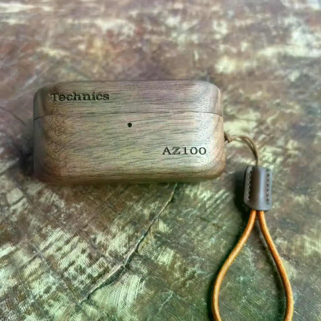 Ốp Gỗ Cho Technics Panasonic AZ100 – Vỏ Gỗ Thủ Công Cho Tai Nghe Không Dây Sạc, Vỏ Bảo Vệ Thời Trang