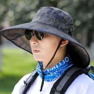 Mũ rộng vành chống nắng chống thấm nước thoáng khí thời trang cho nam và nữ, mũ cắm trại có vành siêu lớn