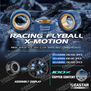 Đạo đua X-Motion Bi Nồi 3 Chiếc xe AB/Pcx/Vario/Shmode/Lead/Click/Vision/Shvn/ADV/NMAX/BEAT 100% Đồng Nguyên Chất