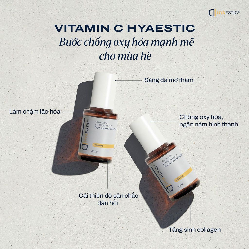 Tinh Chất Hyaestic Pigment Enhancing Serum 4% Arbutin & 10% Vitamin C 30ml