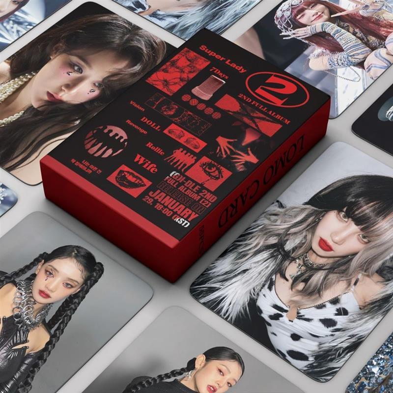 GIDLE Photocard ndAlbumSuperLady Song Yuqi Minnie Tian Xiaojuan Ye Shuhua Zhao Meiyan Hàng hóa GIDLE