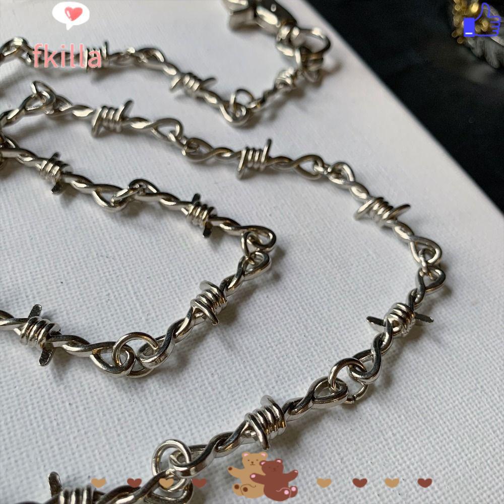 Dây Xích Eo Dài Kim Loại FKIL - Phong Cách Grunge Gothic Punk, Thích Hợp Làm Phụ Kiện Quần Jean