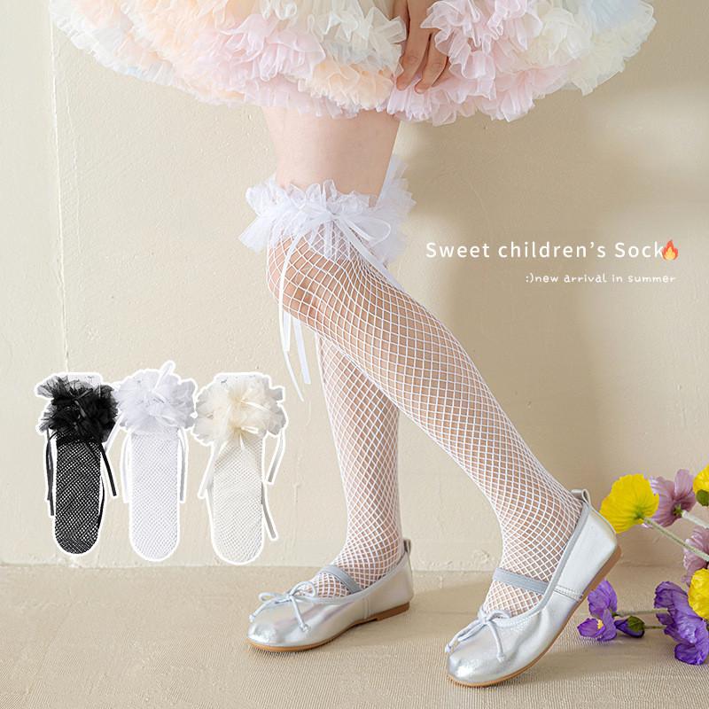 Bé Gái Nơ Ren Ren lolita lolita Bê Tất Bé Gái Ballet Tất