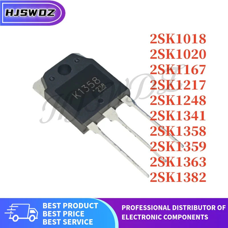 5 Chiếc 2SK1358 2SK1248 2SK1363 2SK1018 2SK1217 2SK1359 2SK1382 2SK1167 2SK1341 2SK1020 TO-3P Hiệu Ứ
