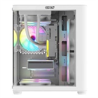 Vỏ Case Máy Tính GIPCO GIP - MW 039 Curved Cong Trắng