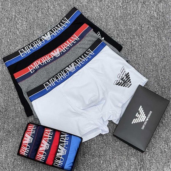 [3 Cái + Hộp] Quần Lót Nam Quần Lót Nam Cotton Quần Lót Nam Boxer Quần Đùi Boxer Quần Đùi Boxer