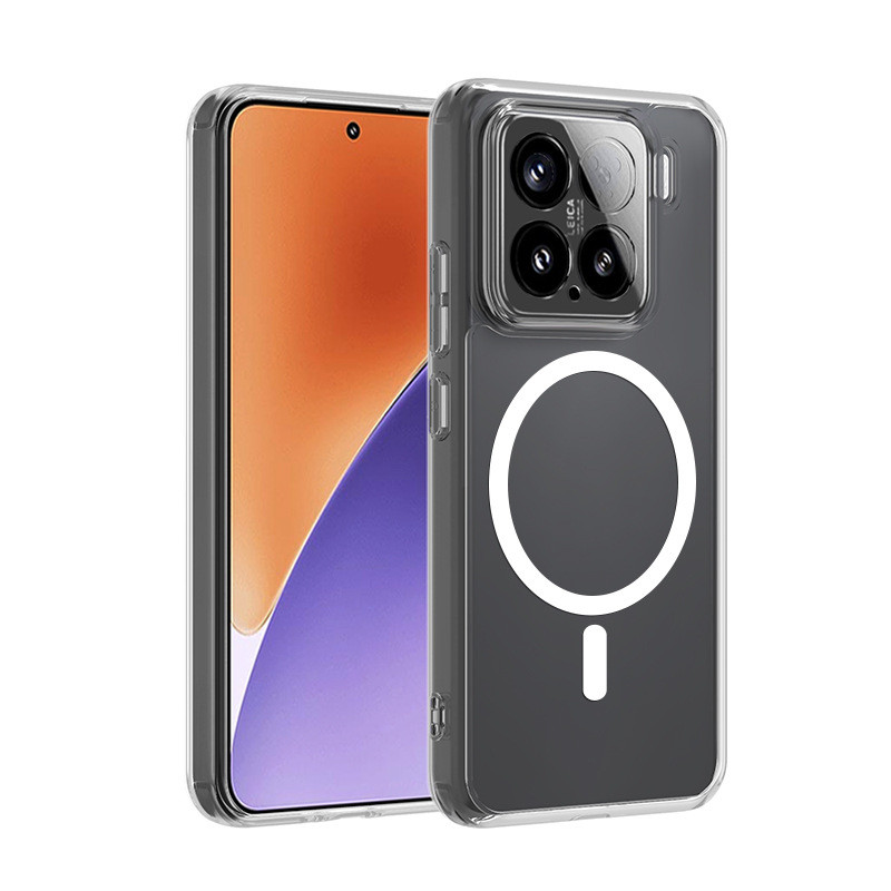 Ốp sạc từ tính trong suốt KHÔNG VÀNG cho Xiaomi 17T 15T 14T 13T Pro Mi 13 14 15 17 Pro Max Vỏ điện t