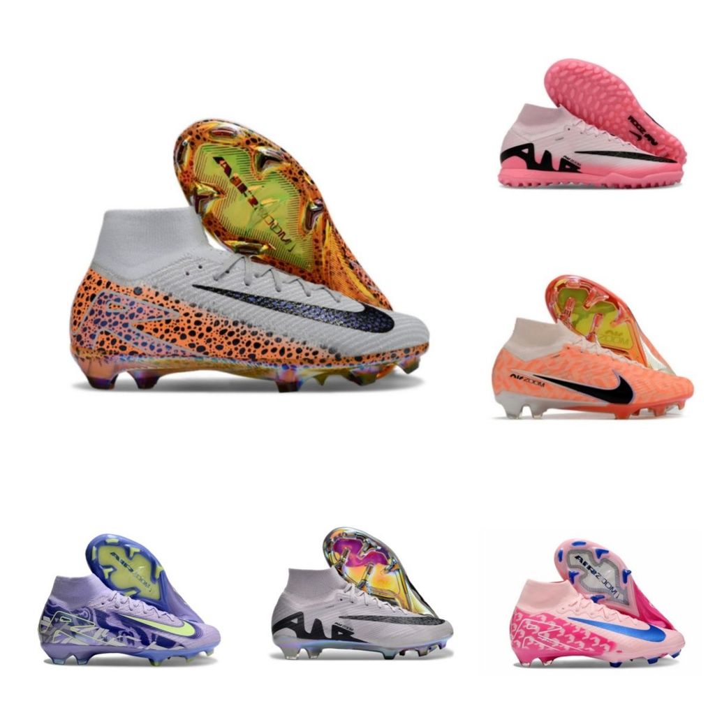 Nguyên Chất Chính Hãng C Luo Assassin 16 Giày Bóng Đá Đệm Không Khí FG Cao Cấp Dài Đan Móng Tay Bé T