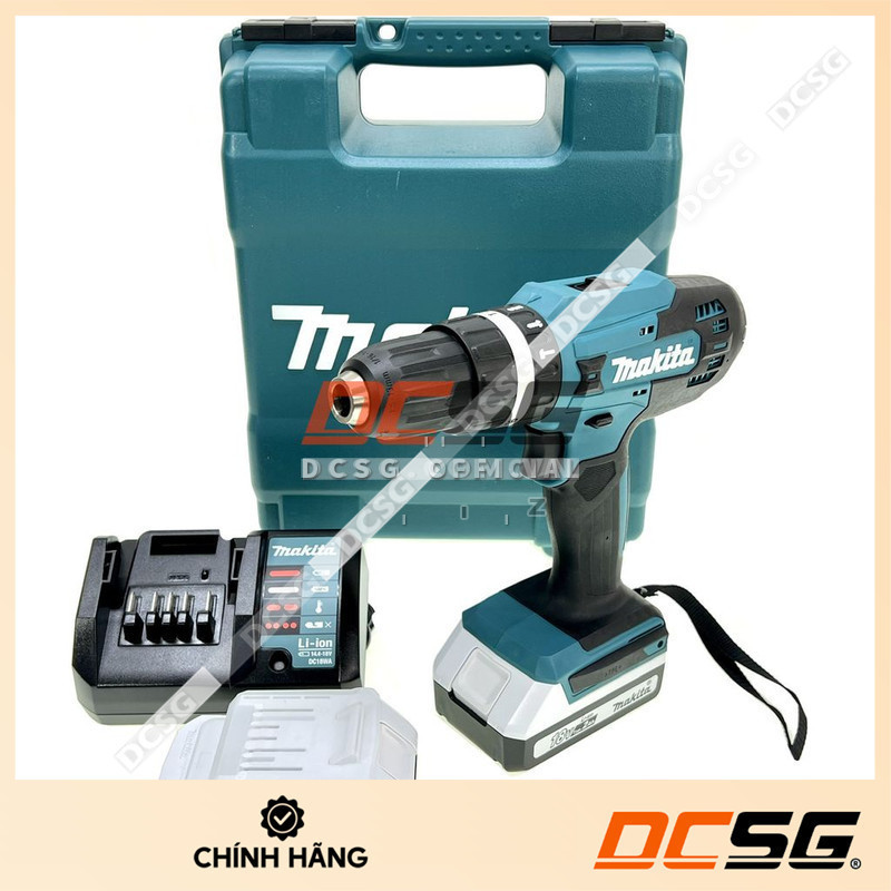 Máy khoan búa và vặn vít dùng pin Li-Ion G 18V Makita HP488DWAE [ DCSG ]
