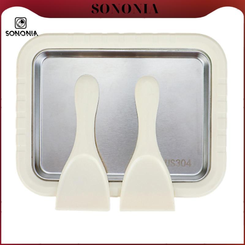 SONONIA Máy làm kem cuộn DIY Sinh tố DIY Quà tặng vui nhộn Gelato tức thì Pan để phục vụ mềm Gelato 