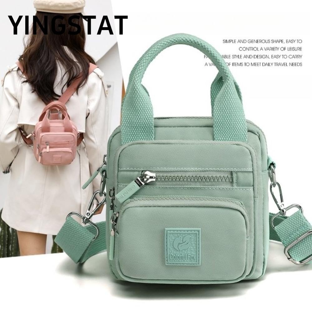 YINGSTAT Small Backpack, Women's Multifunctional Solid Color Backpack, Fashion Outdoor Waterproof Ny