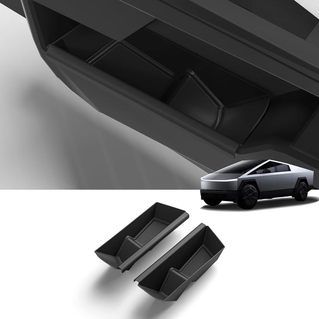 LUCKEASY 2 Chiếc Cửa Trước Bên Hộp Bảo Quản Cho Tesla Cybertruck 2023 2024 2025 Trái & Phải Xe Cửa T