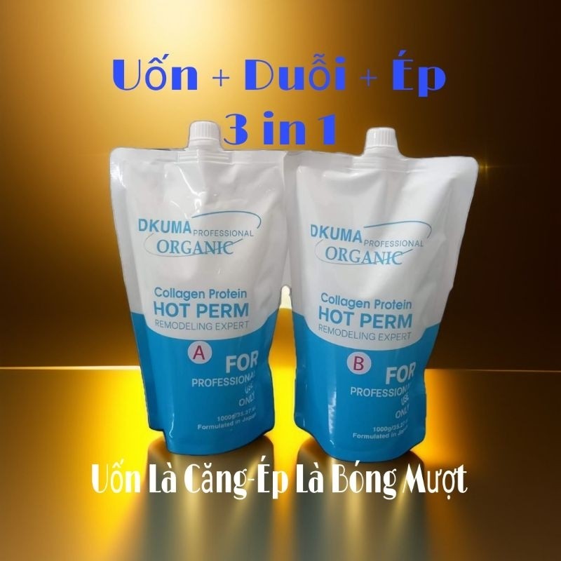 Cặp Uốn ,Ép, DUỖI DKUMA ORGANIC 1000ml