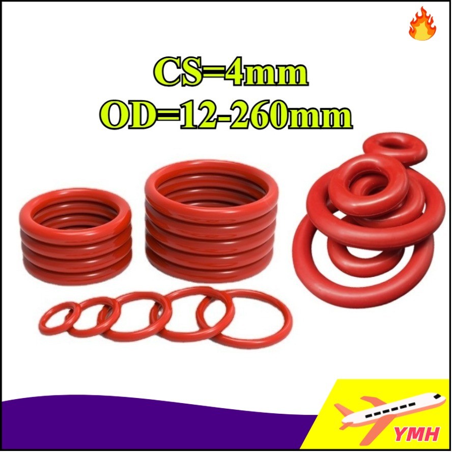 Vòng đệm cao su oring/ gioăng VMQ CS4mm * OD12-260mm  【YMH-CB-1】