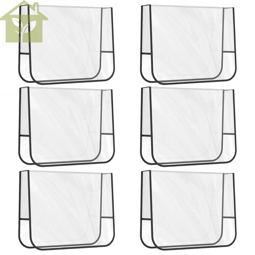 6 Chiếc Salon Bọc Ghế Trong Suốt Vuông Làm Tóc Ghế Cho Salon Tóc Phòng Trang Điểm SHOPABC7022