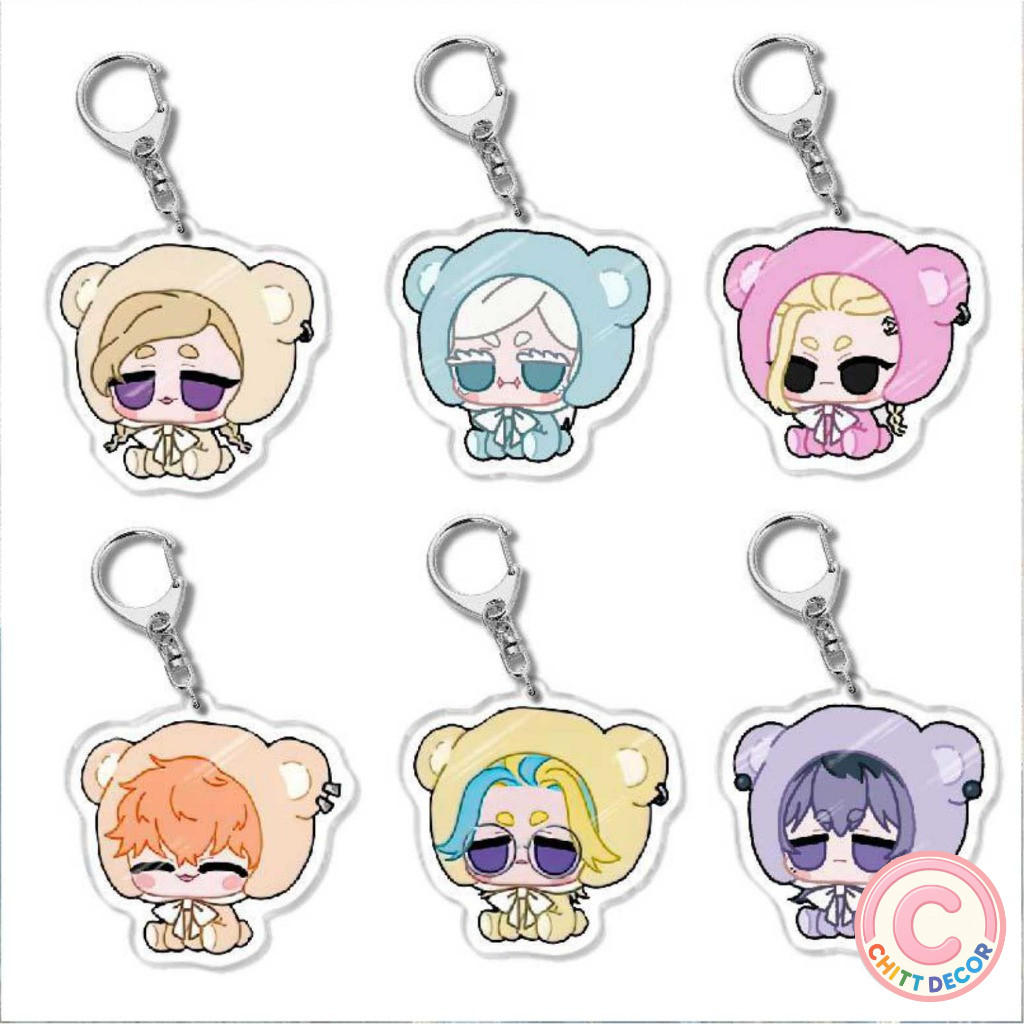 Móc khóa Tokyo Revengers Chibi Gấu bông dễ thương nhân vật Mikey Izana Ran Rindou - chit