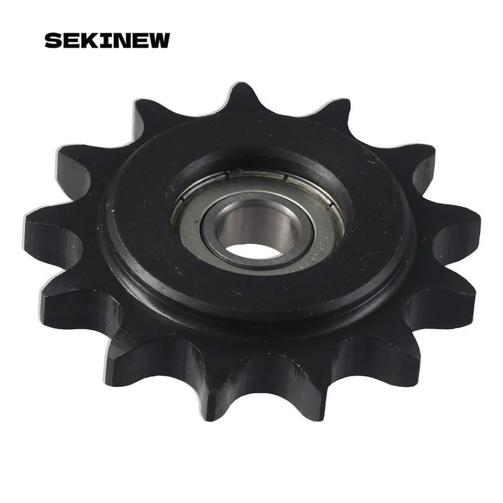 SEKINEW Convex Idler Gear, 13 Răng 10mm Bore 1 / 2 "Pitch Chain Idler Bánh xích, có chèn C45 Vòng bi