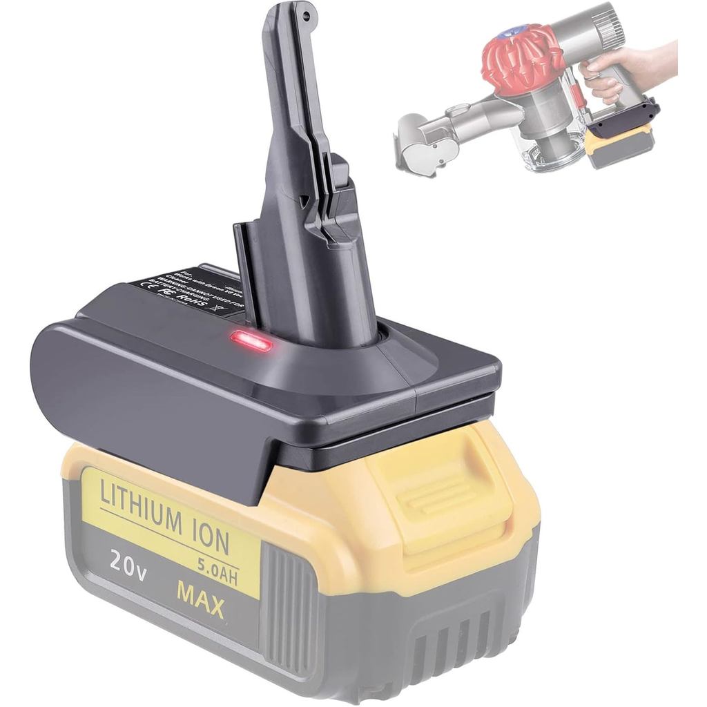 Bộ chuyển đổi V8 cho Bộ chuyển đổi pin Lithium Dewalt 20V để thay thế cho pin Dyson V8, hoạt động vớ