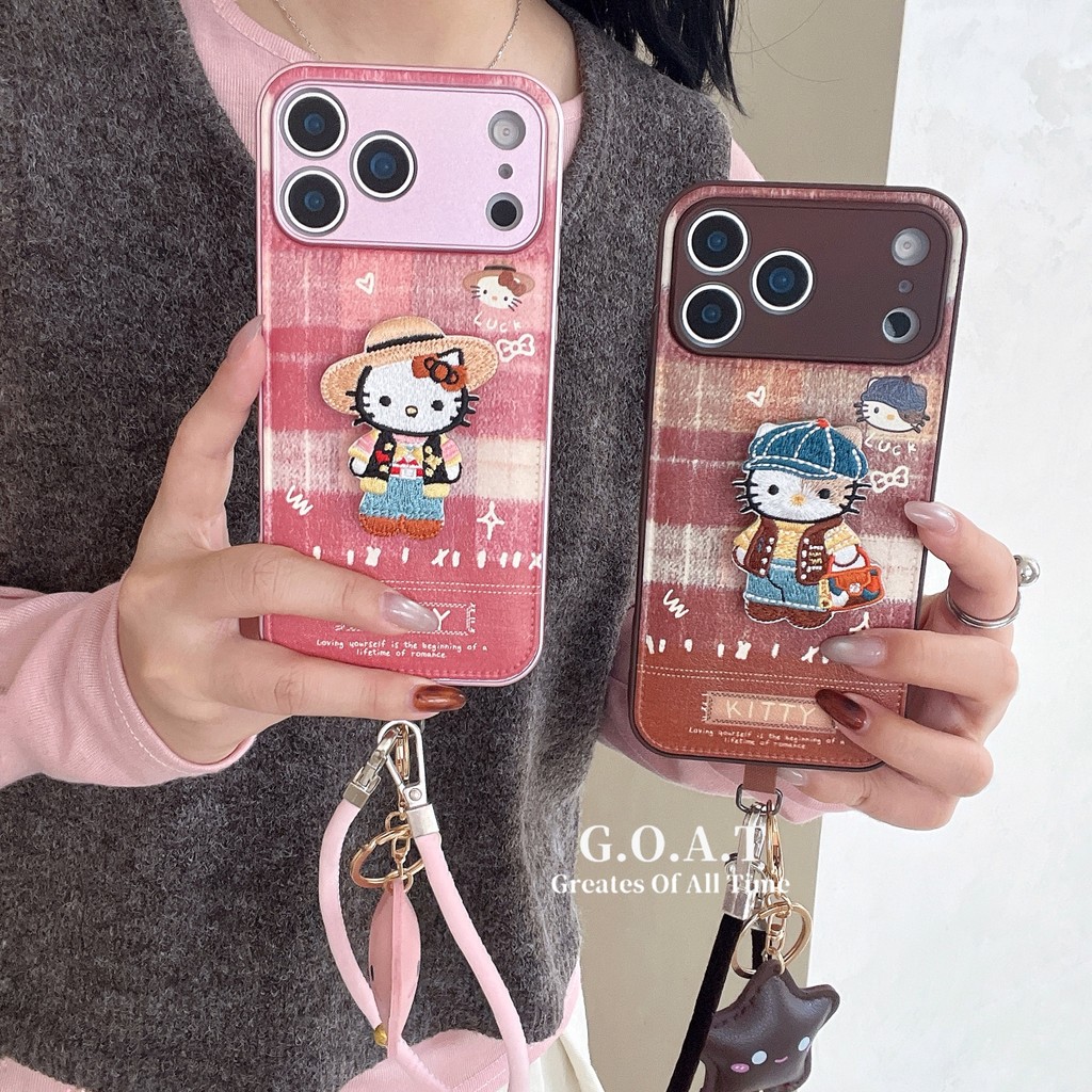 G.O.A.T Vỏ chó trưởng cặp đôi 3D Tương thích cho iPhone 17 pro max iPhone 17 16 15 14 13 pro max iPh