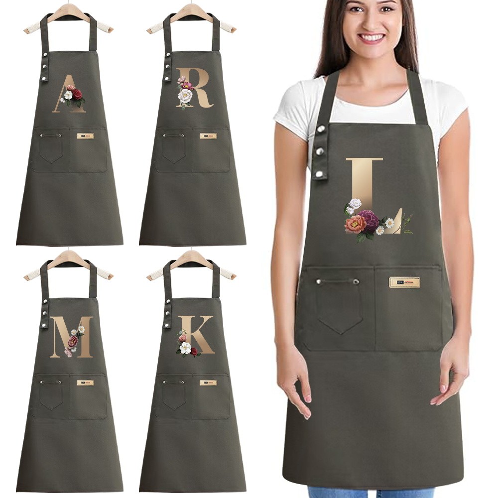 Kitchen householdSleeveless halter apron Gardening apron Hot selling in Vietnam Waterproof and oil-r