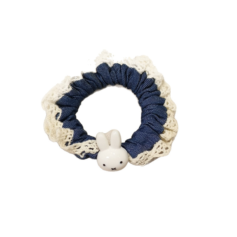 Dây buộc tóc ren viền denim cổ điển cho bé gái hoạt hình Phụ kiện tóc Dây buộc tóc dễ thương | BigBuy360 - bigbuy360.vn